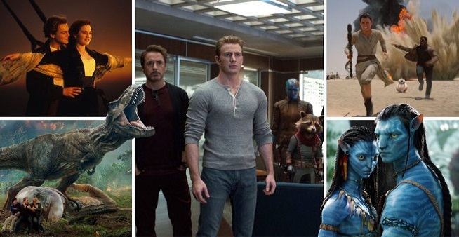 top 5 highest grossing movies ever made